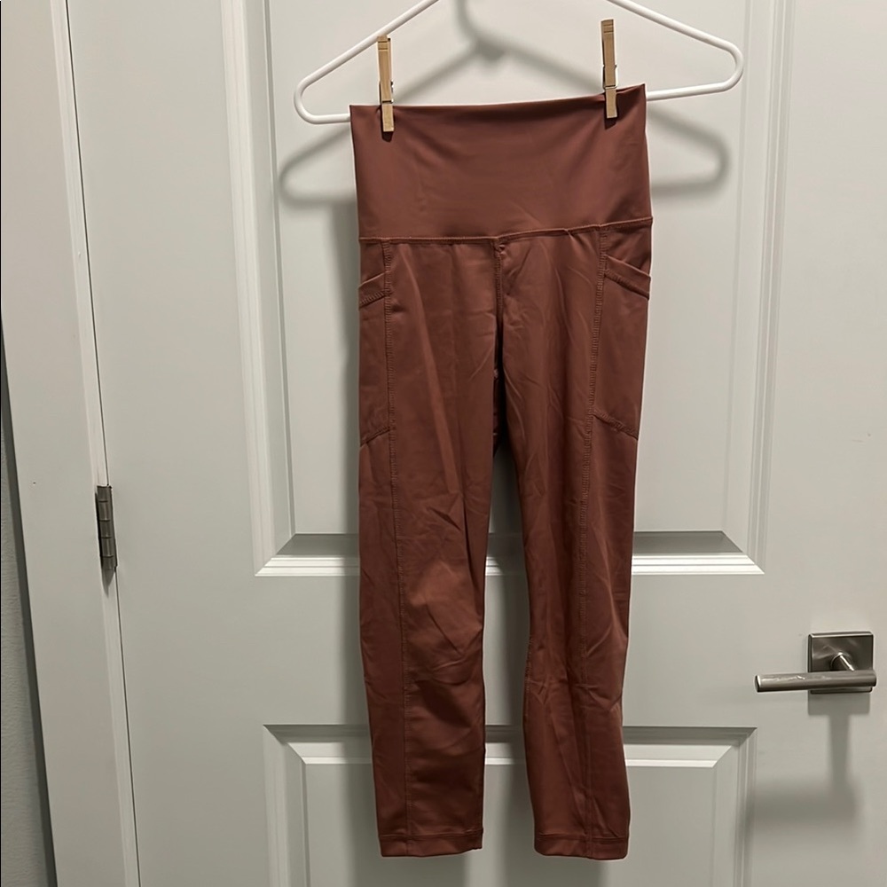 High-Waisted Rust Leggings